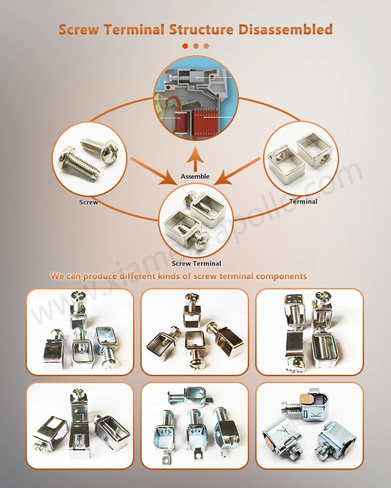 Screw Clamp Terminal Structure Disassembled Screw Clamp Terminal Structure Disassembled