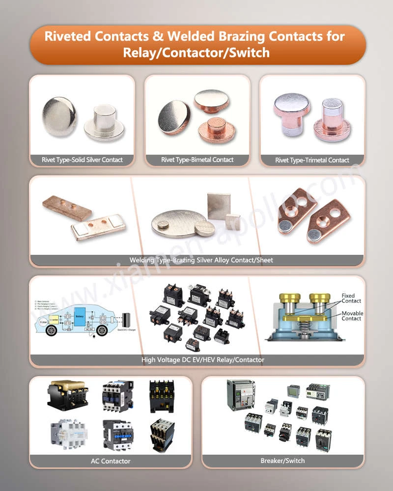 Silver to Copper Brazing for Relay/Contactor/Switch Silver to Copper Brazing for Relay/Contactor/Switch