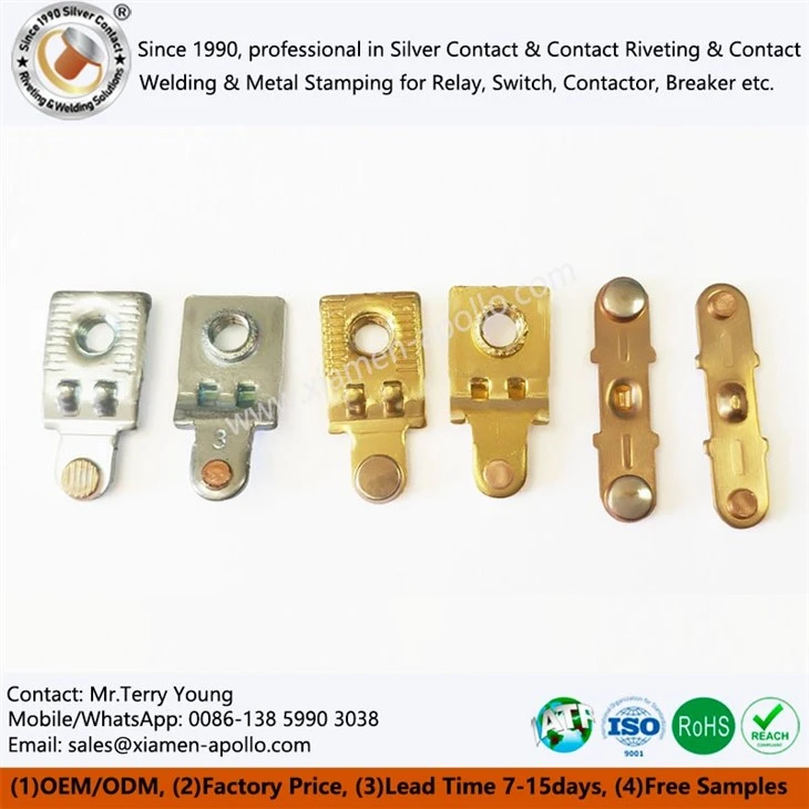 Static Contact Brass Riveting for AC Contactors Static Contact Brass Riveting for AC Contactors
